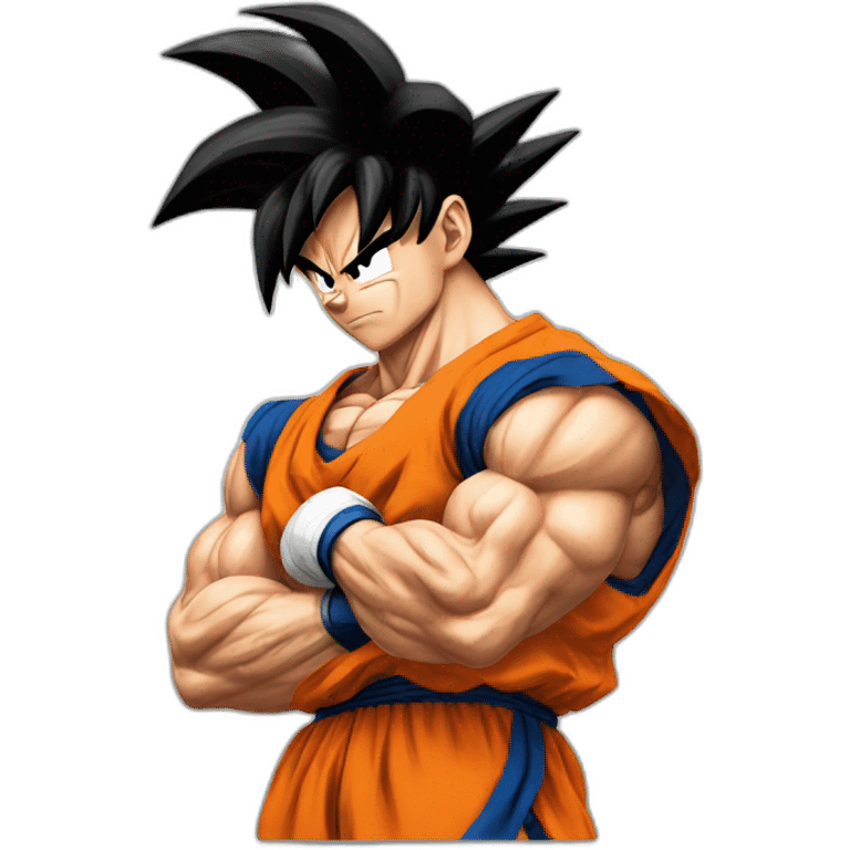 Goku musclé emoji