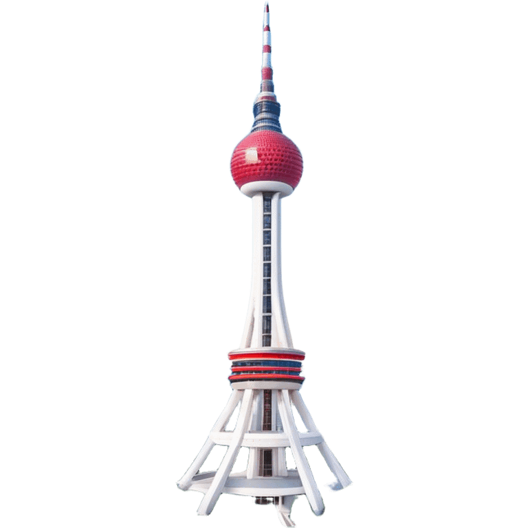 Cinematic Realistic N Seoul Tower Landmark Emoji, showcasing a futuristic tower with panoramic views rendered with sleek textures and vibrant, modern lighting. emoji