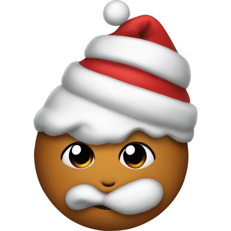 Christmas poo emoji