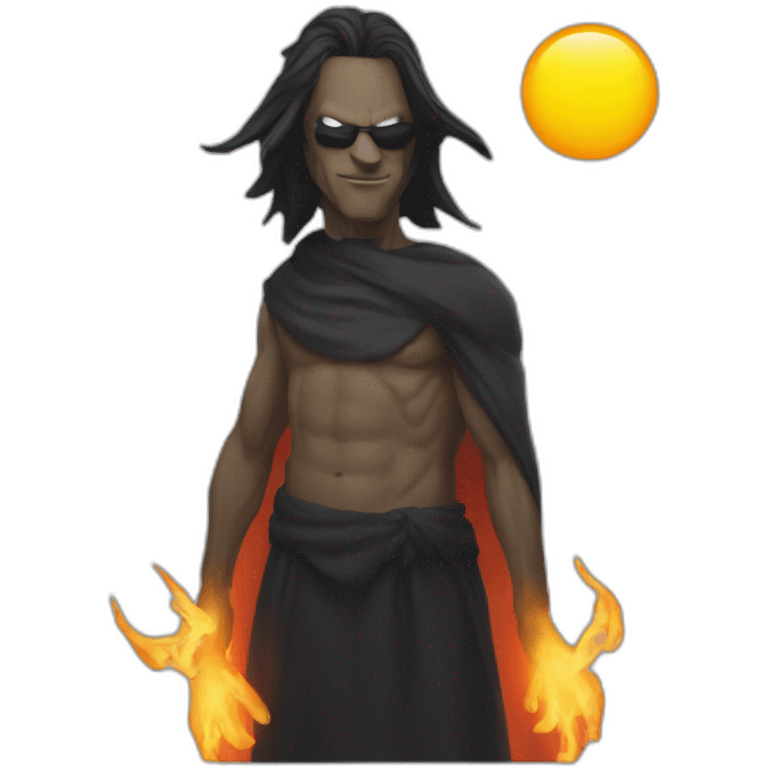 An evil man takes over the sun emoji