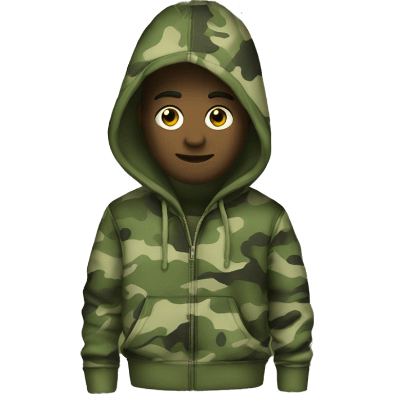 camouflage hoodie emoji