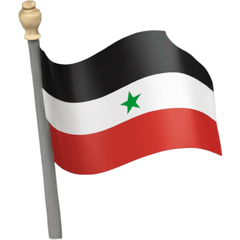 The syrian revolution flag emoji