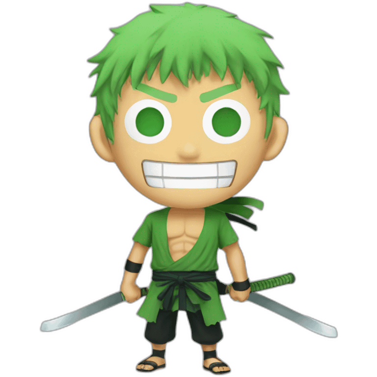 Zoro one piece demon emoji