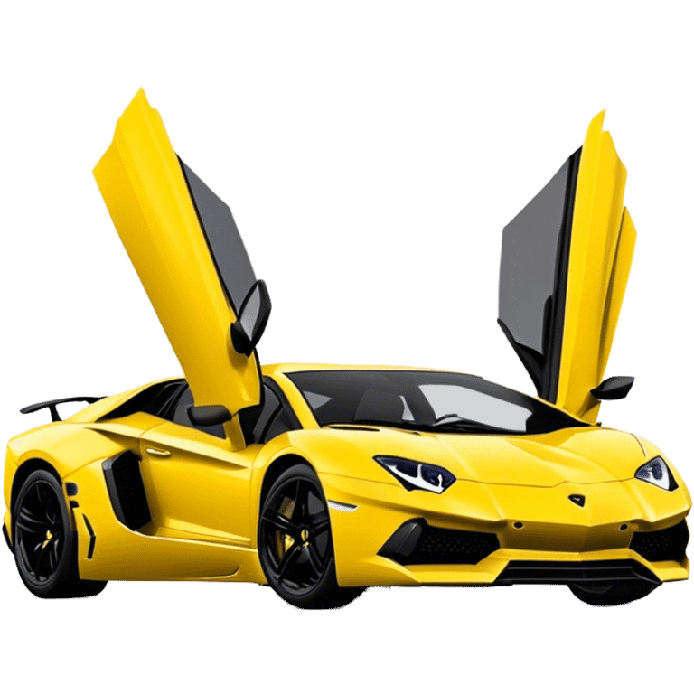 Lamborghini Aventador - Lamborghini (Model Year: 2021) (Iconic colour: Yellow) emoji