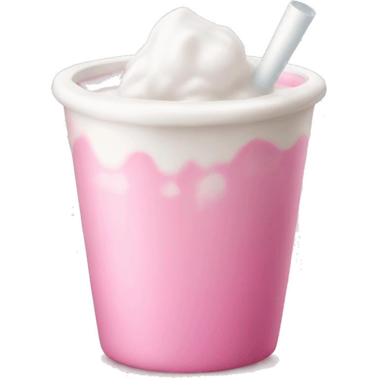 Pink milk in a cup emoji