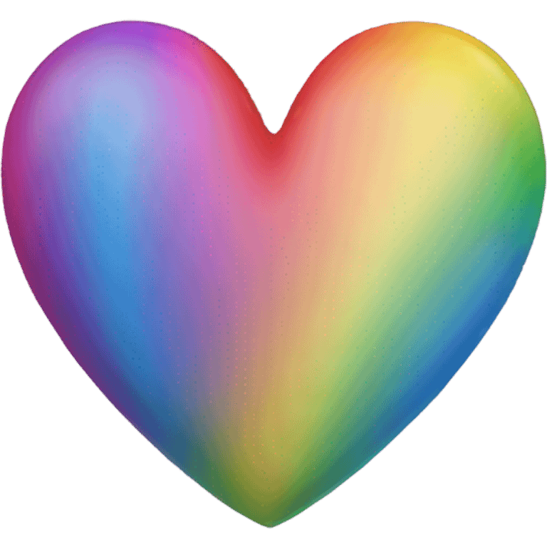 A rainbow heart  emoji