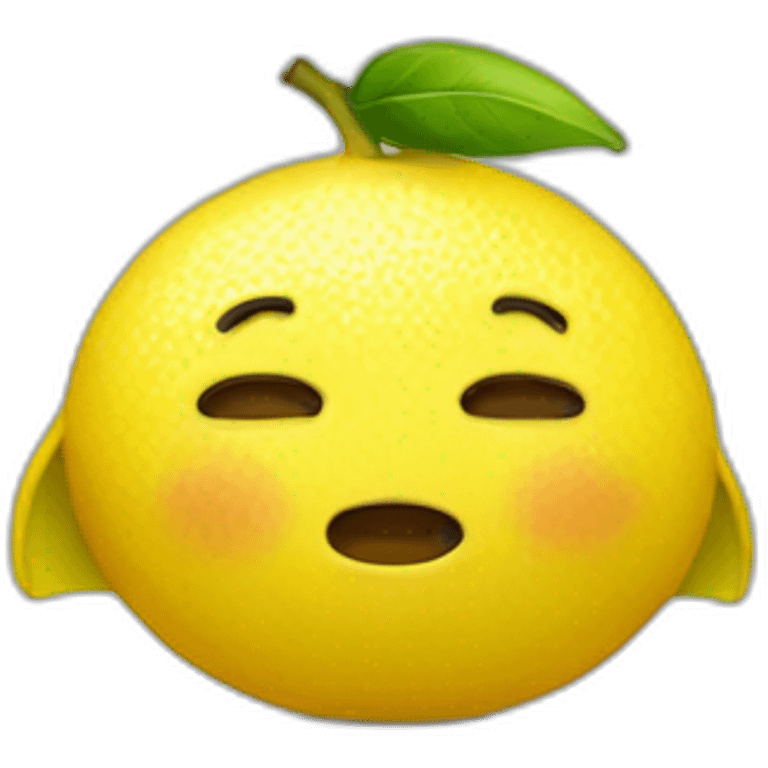 lemon go to sleep emoji