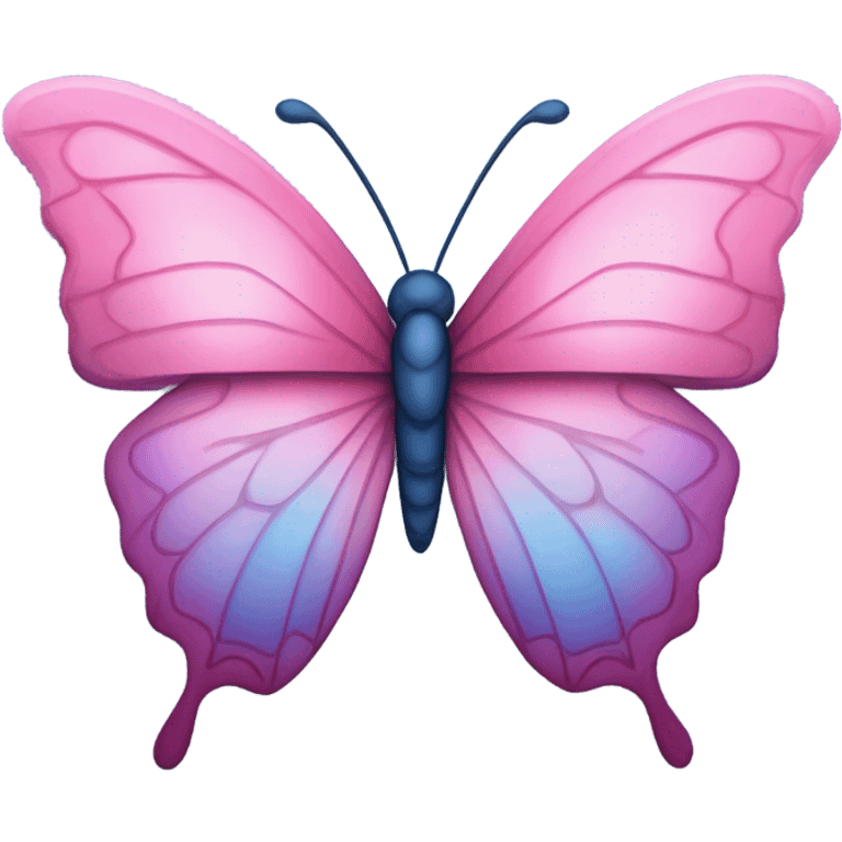 Pink butterfly emoji