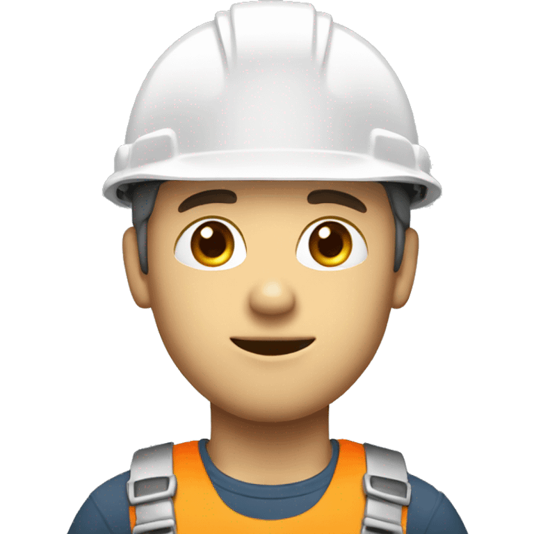 A braver man, white skin, with a construction hat emoji