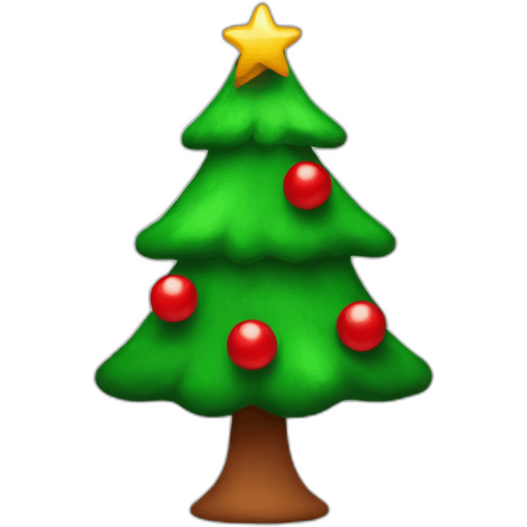 Red X-mas tree emoji