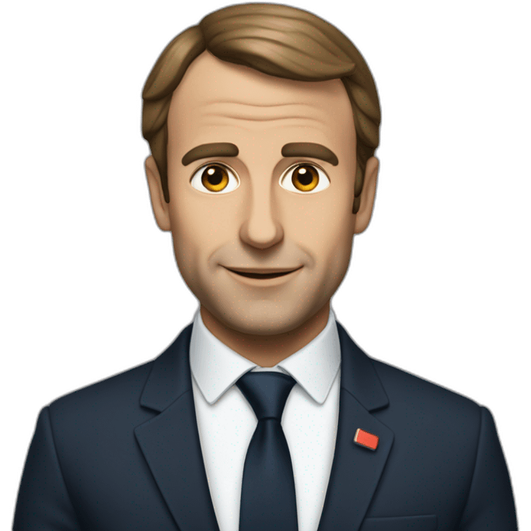 Macron pleure emoji