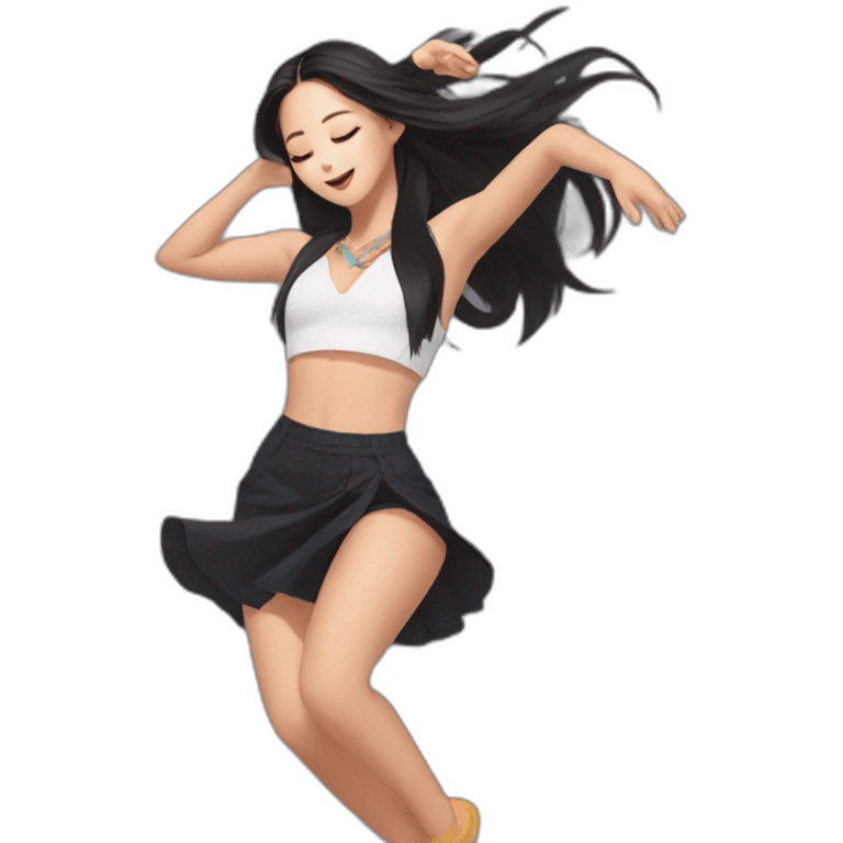 Kim jisoo dancing in Coachella emoji