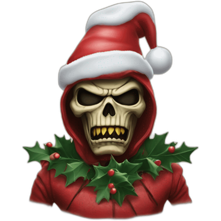 Eddie iron maiden Christmas  emoji