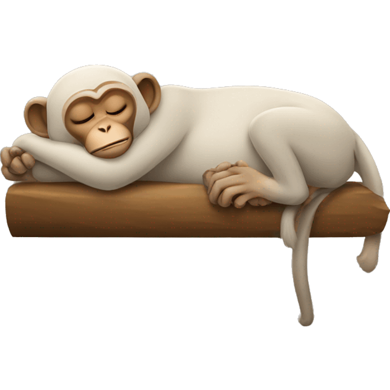 Monkey sleeping emoji