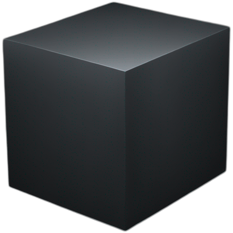 Black cube emoji