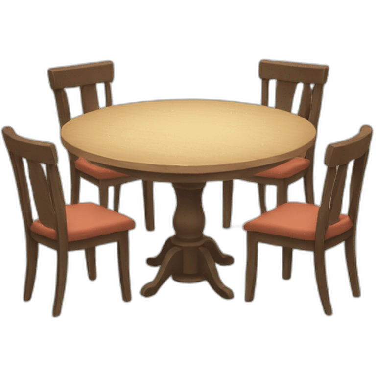 a circle table emoji