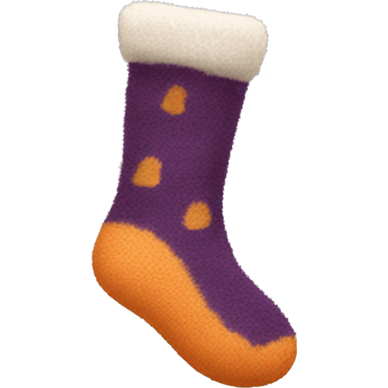 Fuzzy cozy socks emoji