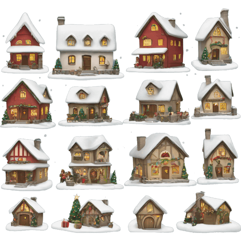 christmas village emoji