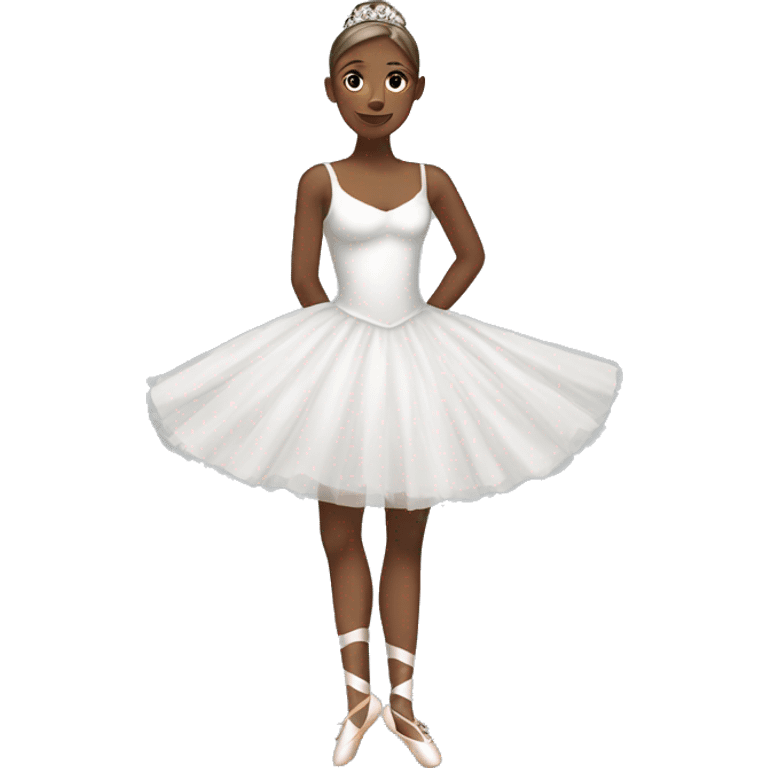 Ballerina white dress emoji