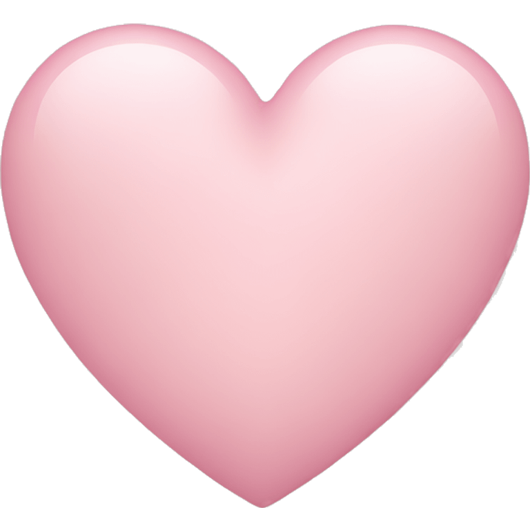 plain light pink heart  emoji