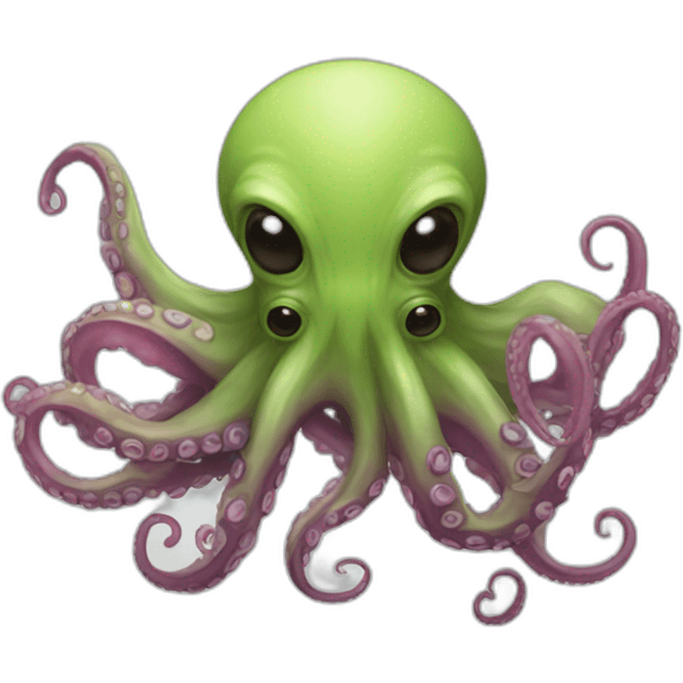 an octopus faced alien emoji