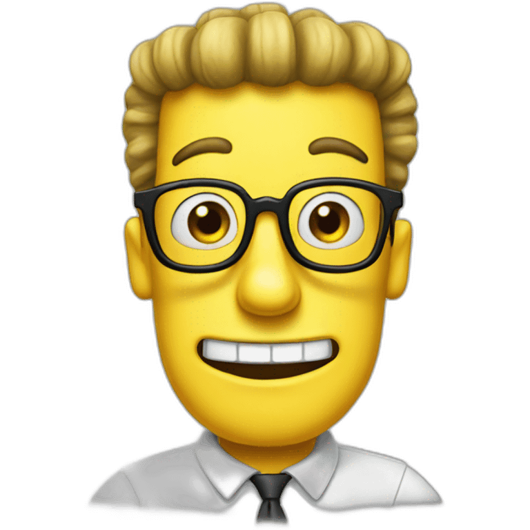 Nerd spongebob emoji