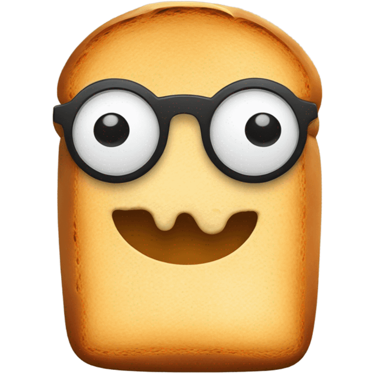 Loaf of bread with eyes and beanie  emoji