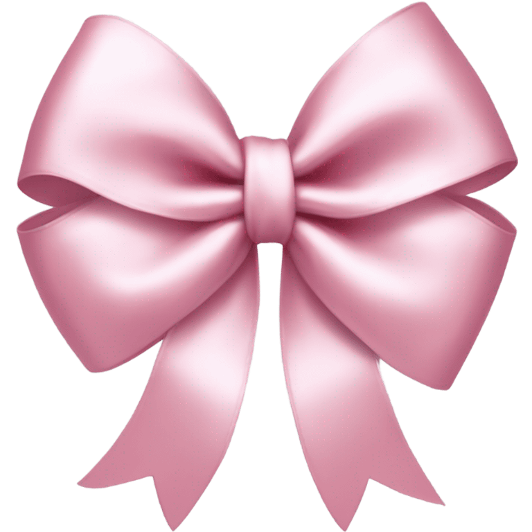 Cute satin pink bow  emoji