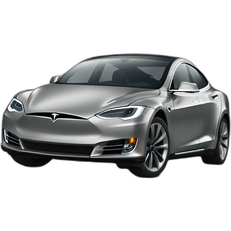 Tesla Model S Grey emoji