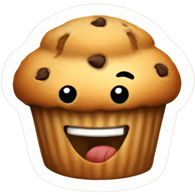 Muffin smiling  emoji