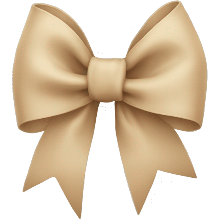 Beige bow emoji