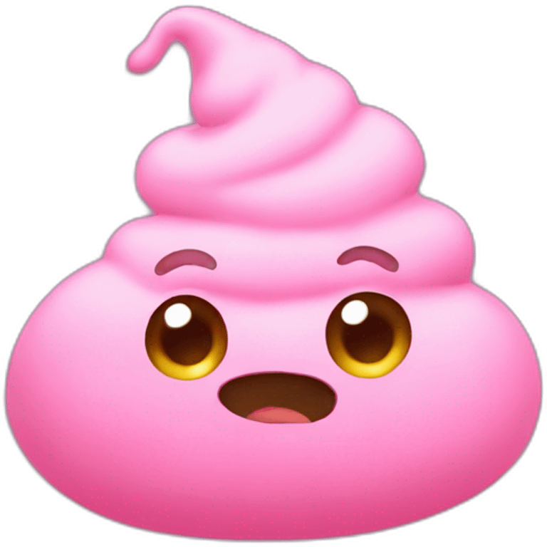 pink poop emoji