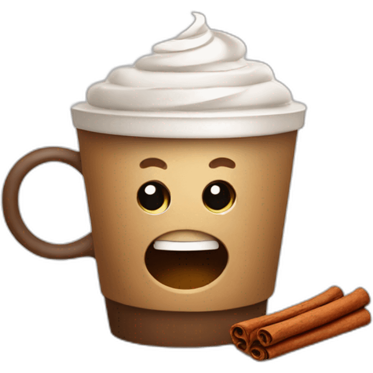 Coffee with cinnamon  emoji