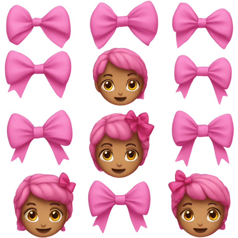 Pink and bows  emoji