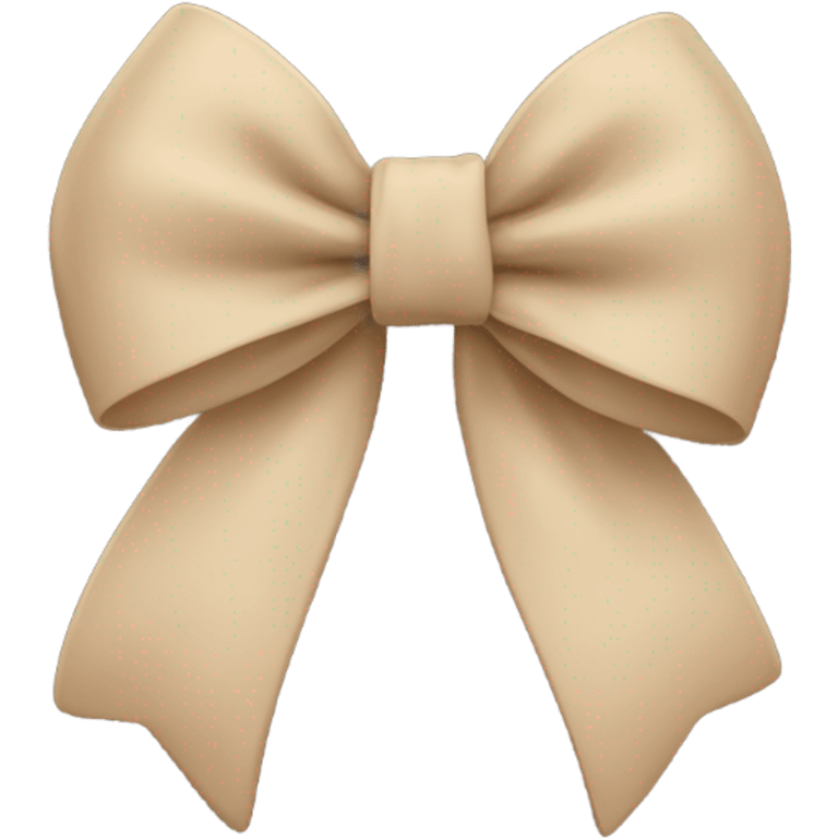 Beige bow emoji