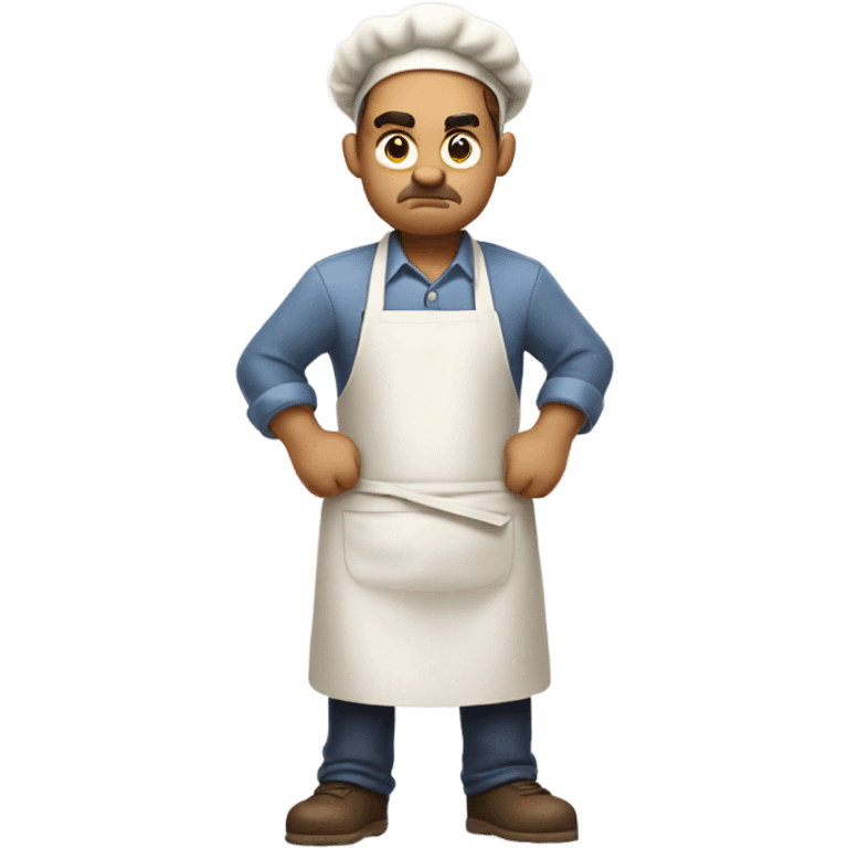 Angry baker man  emoji