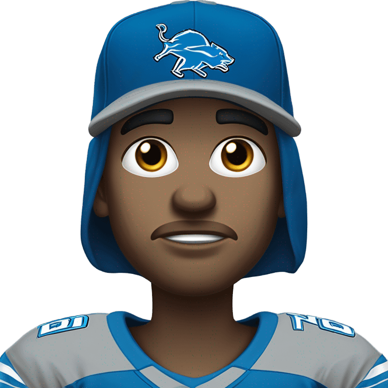 Crying Detroit lions fan emoji