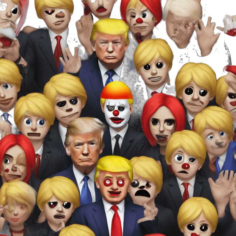 trump a emo clown emoji