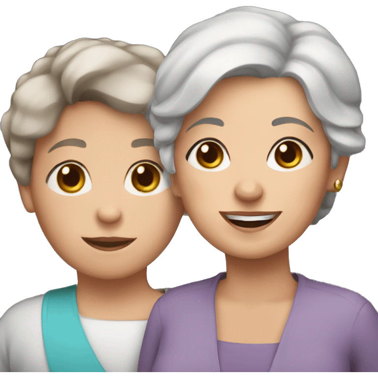 Older woman with short brown hair holds blue eyed bengal emoji