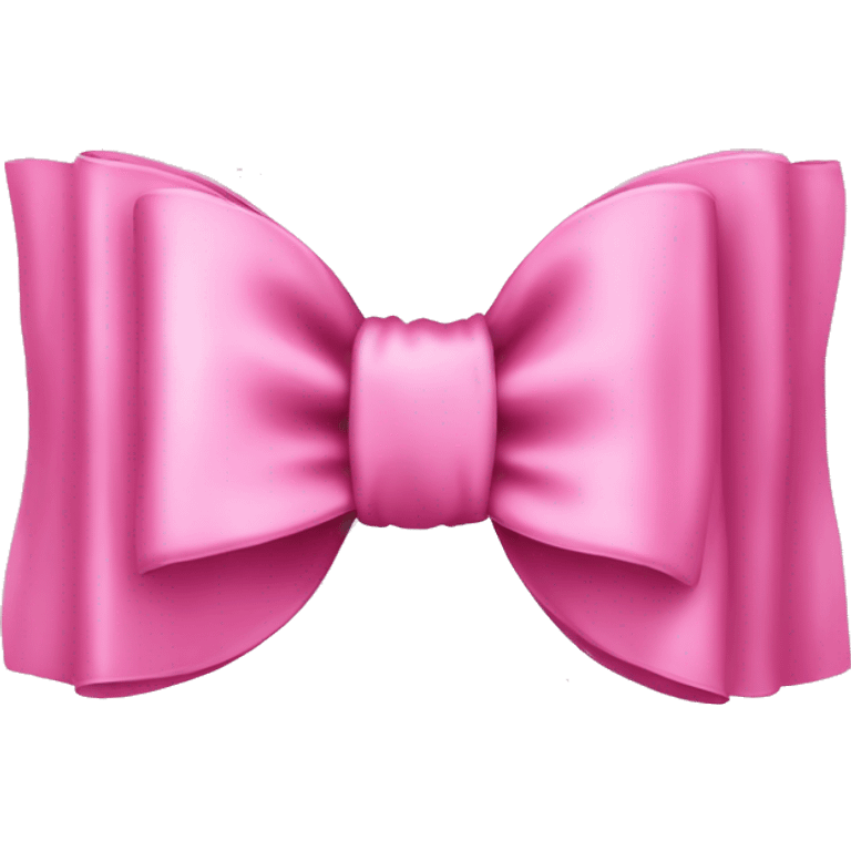 Coquette bow pink emoji