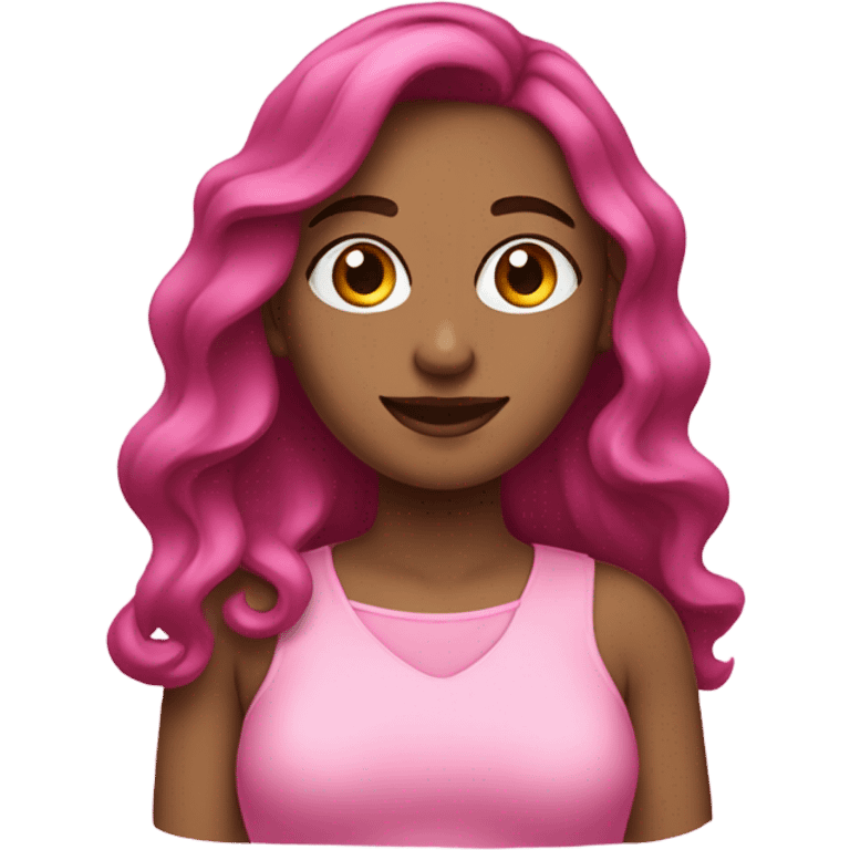 Ondulada , femenina , color rosa emoji