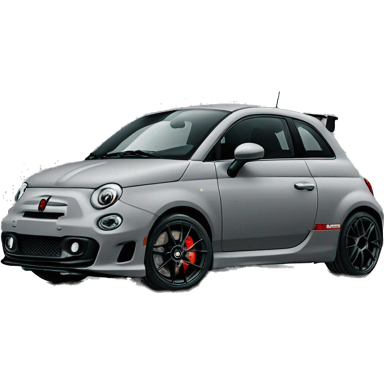 595 matte grey abarth emoji