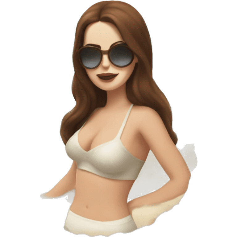 Lana Del Rey at a Beach Festival emoji