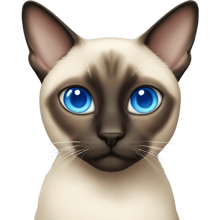 Siamese cat with blue eyes emoji