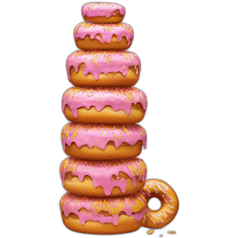 Skyscraper made of doughnuts emoji