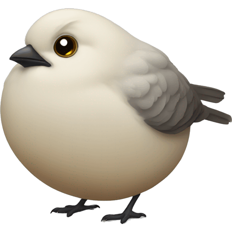 Very very very fat bird emoji