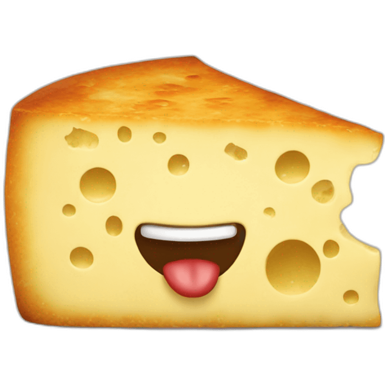 Caca sur du fromage emoji