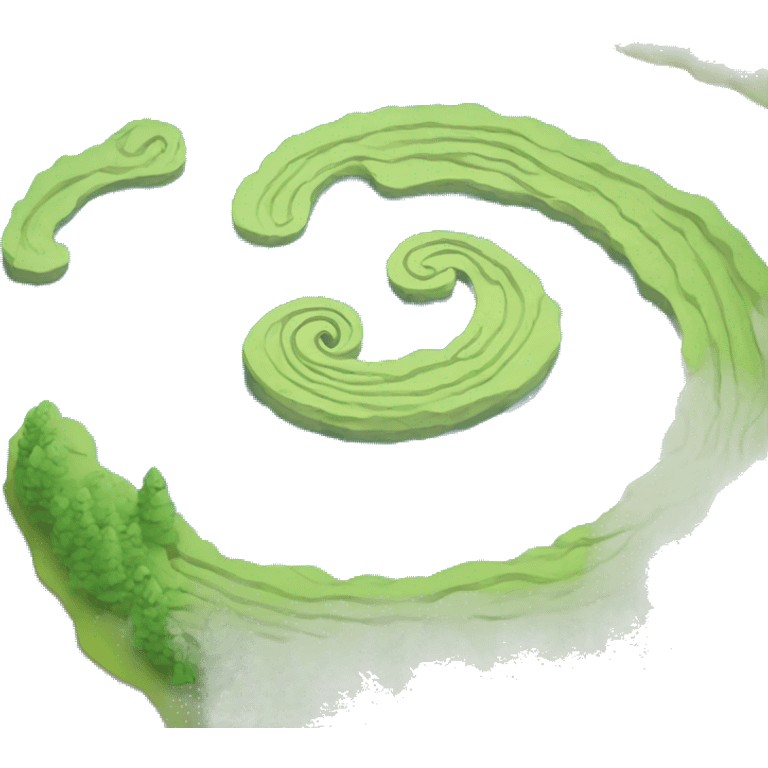 lake and spiral emoji