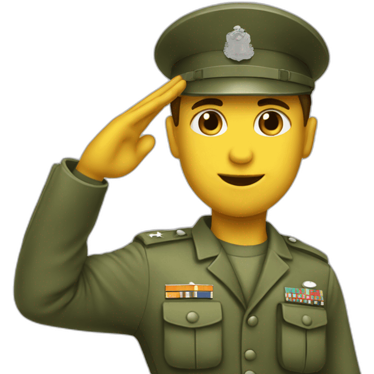 comando solider saluting emoji