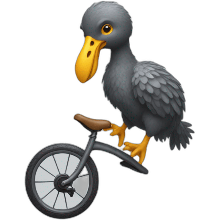 dodo riding a unicycle emoji